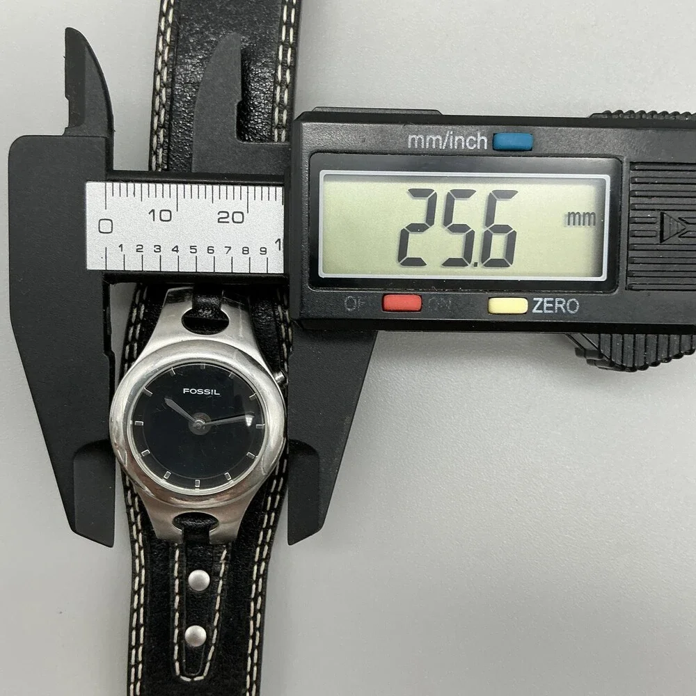 Fossil Big Tic Womens Watch 26mm Star Animation ES-8674 Leather New Battery